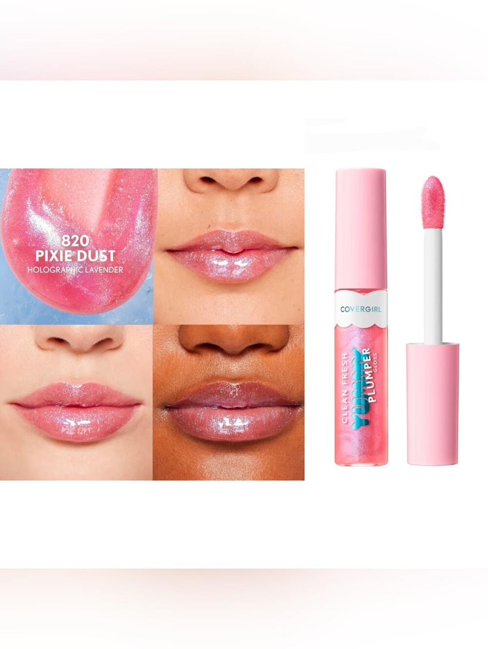 CoverGirl Yummy Plumper Gloss in 820 Pixie Dust 0.33fl oz BNIB